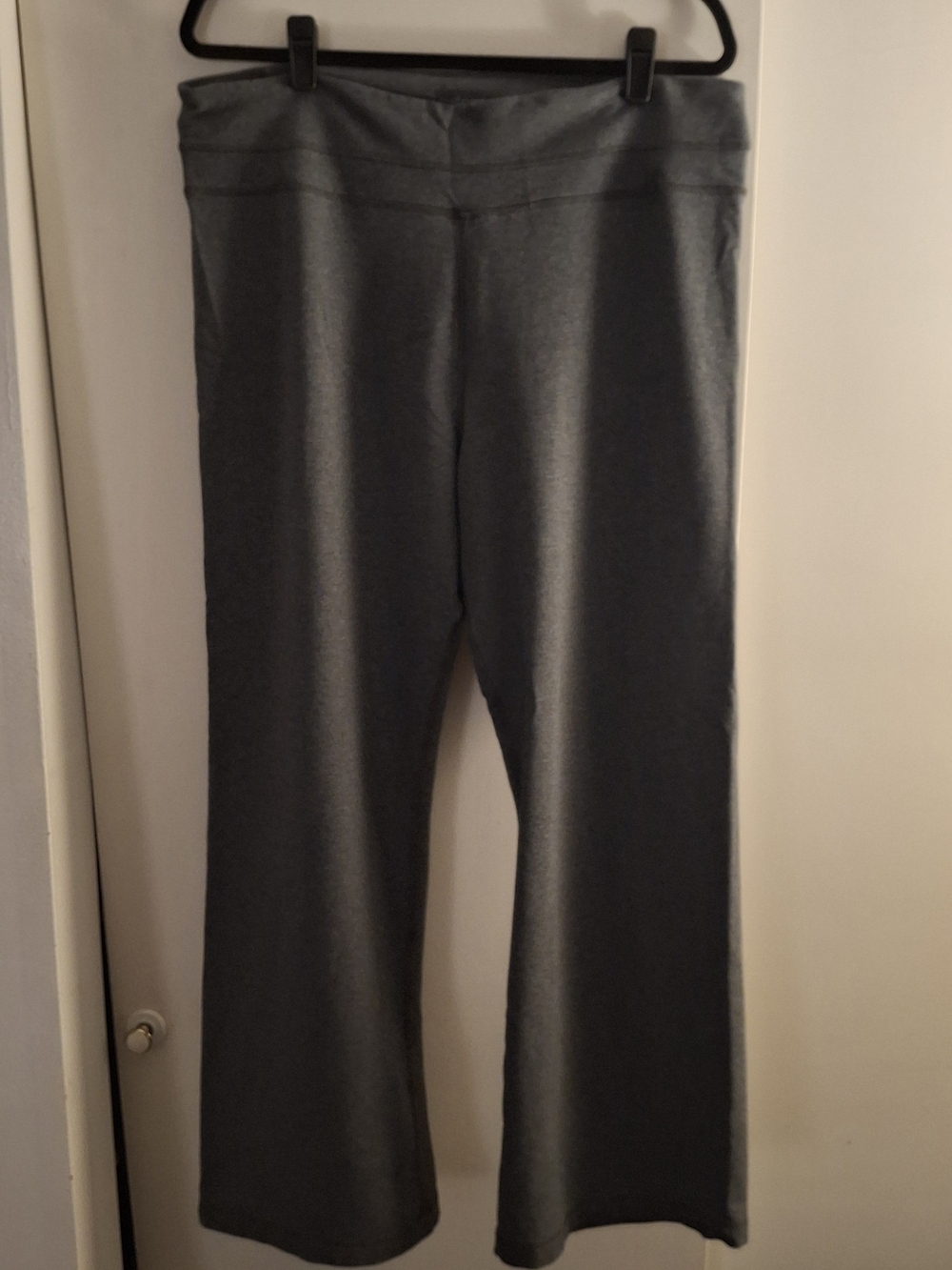 Lane Bryant Women's Gray Wide-Leg Yoga Pants